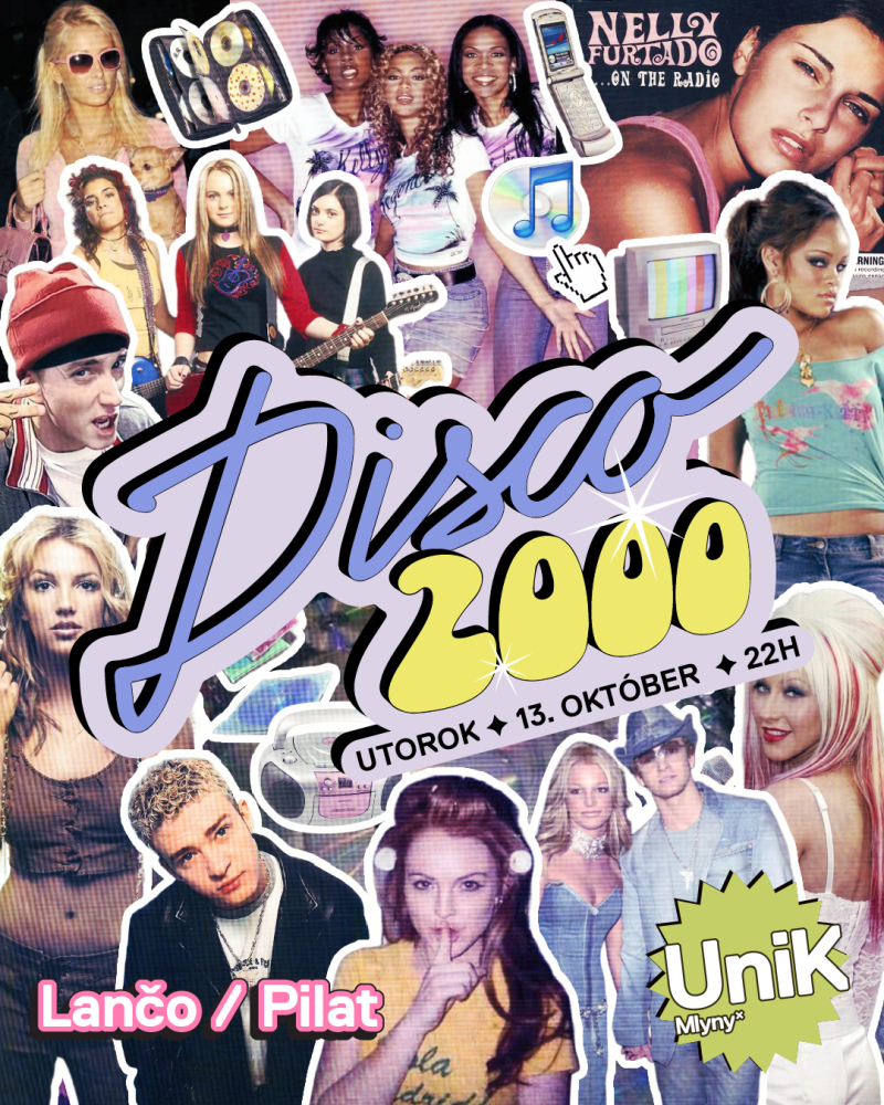Disco 2000 na Mlynoch! | utorok 13.10. | 22:00